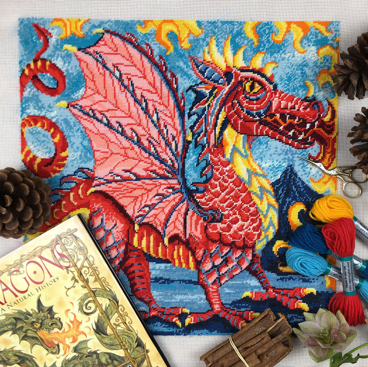 Mythical Creatures - Dragon - Tapestry Kit