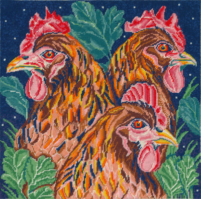 Birds - Hens - Tapestry Kit